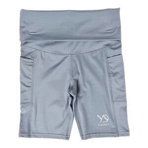 YOGADEPT Shorts Womens Size Medium Side Pocket Gray Yoga